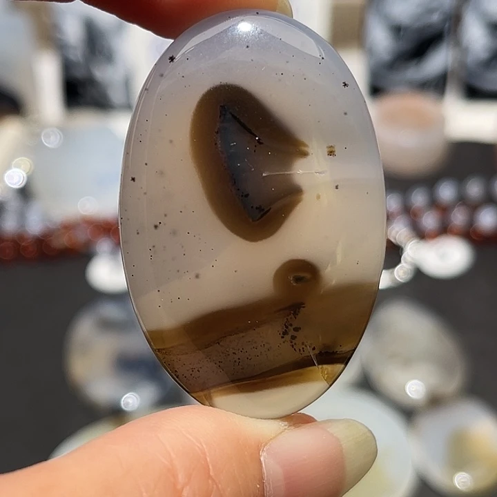 玛瑙/玉髓未镶嵌吊坠(不含链)