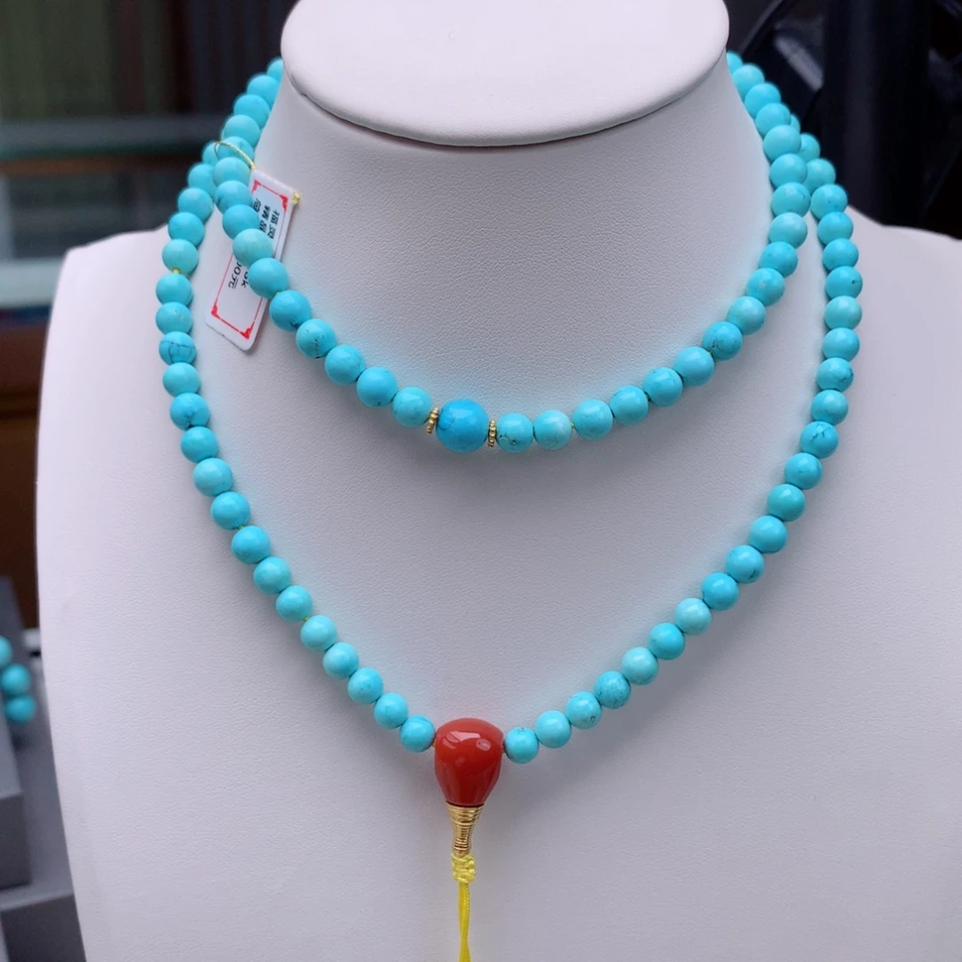 绿松石18K金镶嵌珠宝奇石