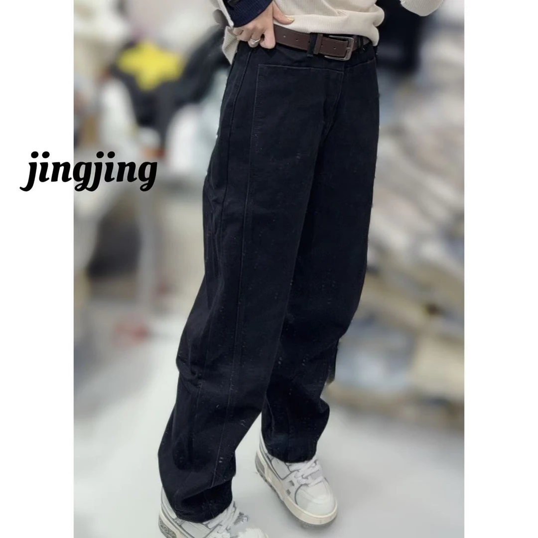 冬季新款休闲百搭直筒牛仔裤（65025）