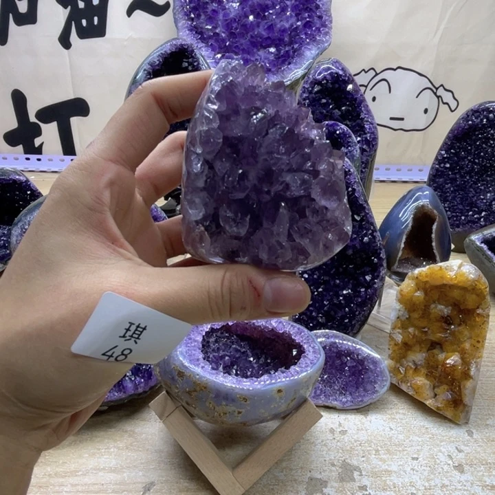 未镶嵌珠宝半成品紫晶