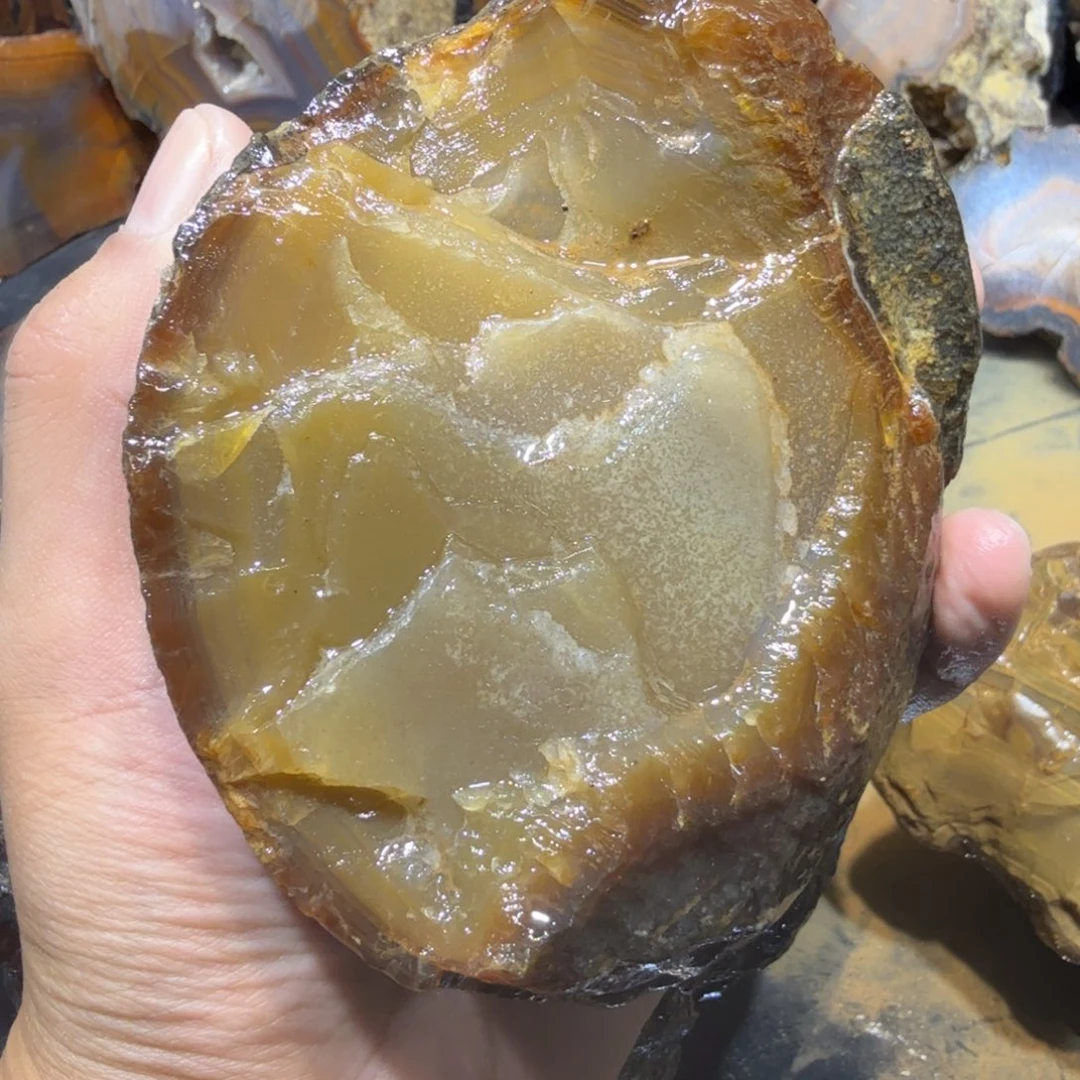 未镶嵌玛瑙/玉髓珠宝半成品