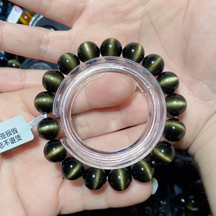 黑曜岩手串未镶嵌宝*