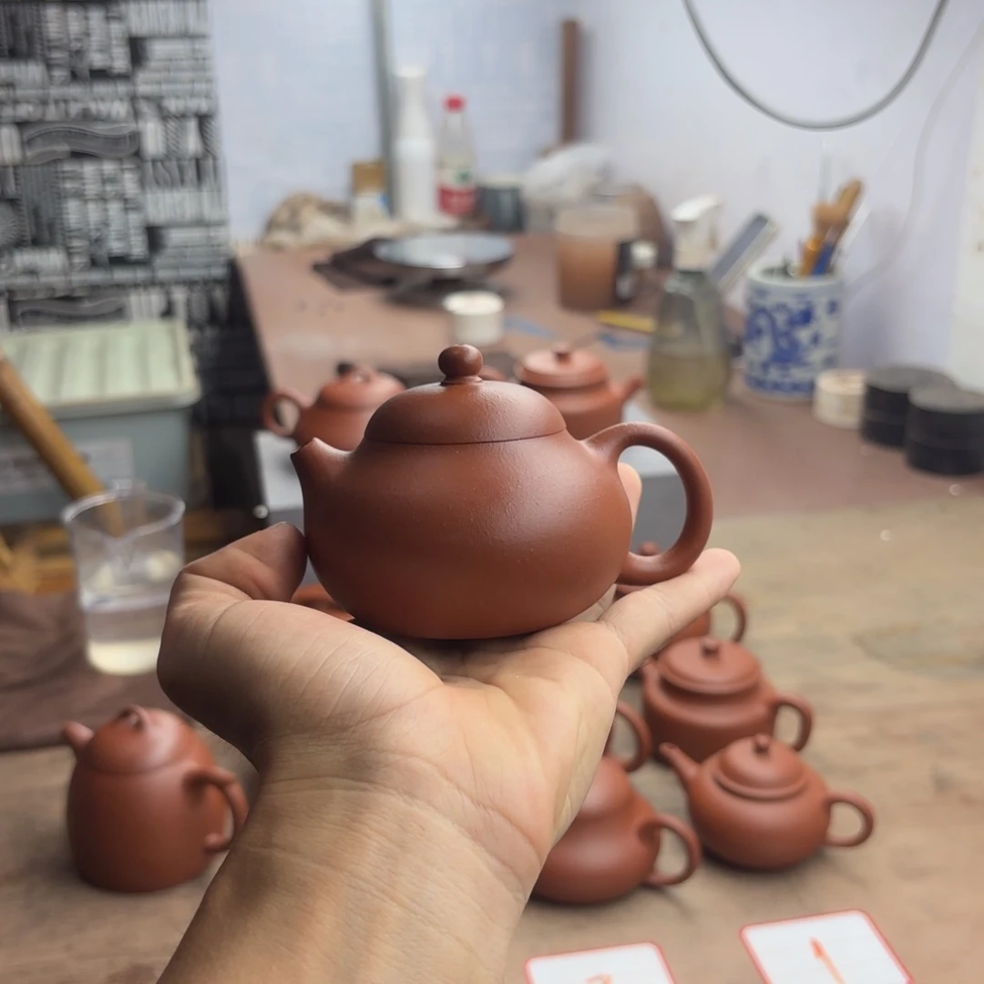 半手工微瑕朱泥文旦150cc