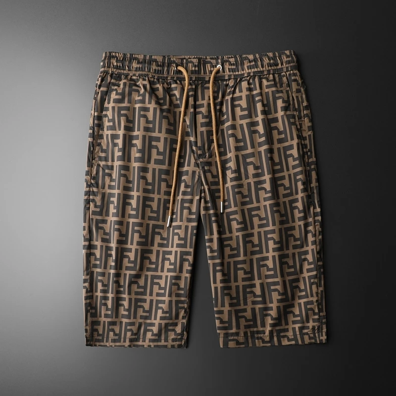 玛加西曼特字母印花短裤男运动休闲五分裤潮流欧洲站沙滩裤速干