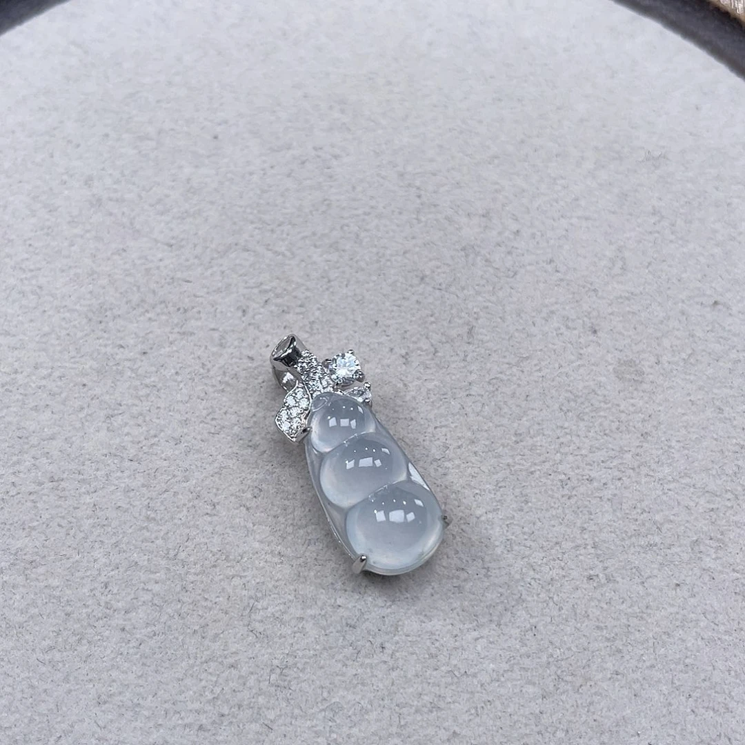 翡翠银S925镶嵌颈饰