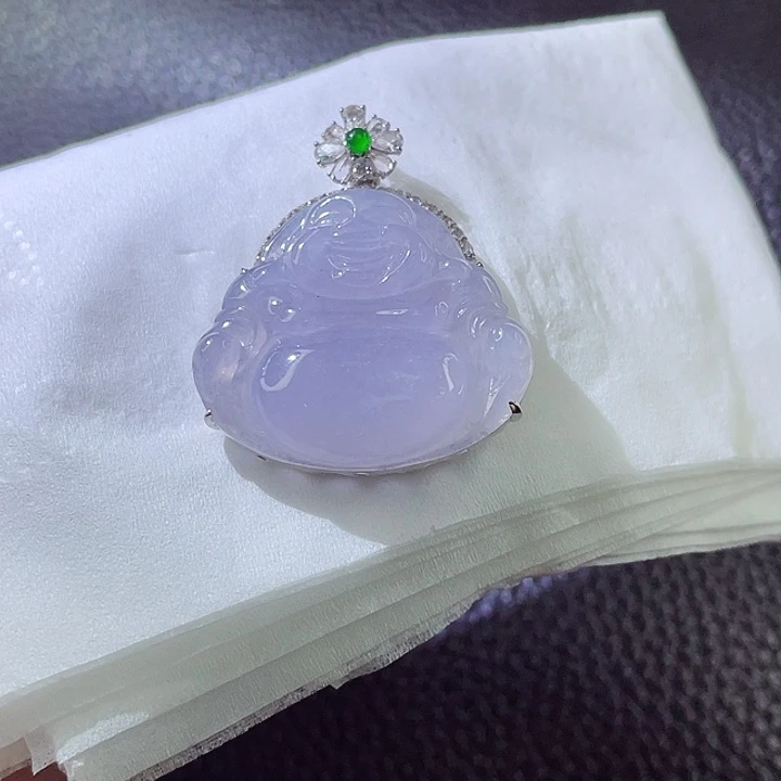 定制翡翠18K金镶嵌翡翠