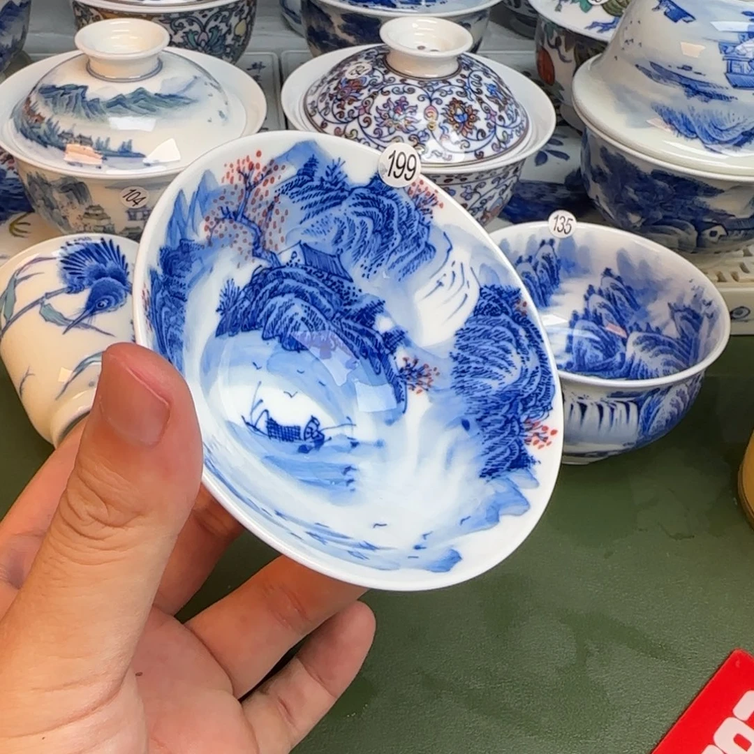 彦祖纯手工手绘茶具199