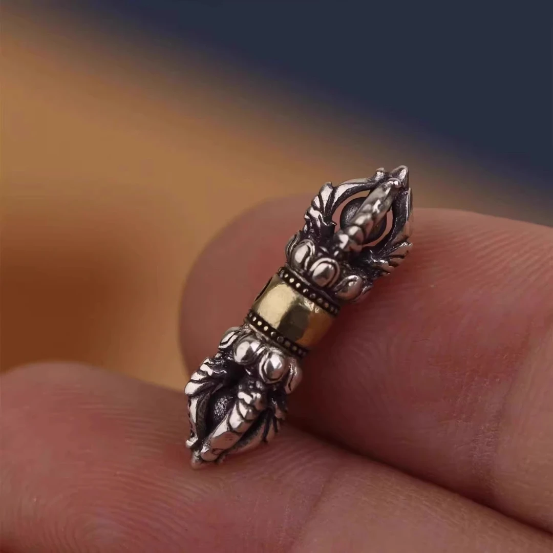 铜合金涤纶手链 侧挂背云颗手串配饰diy108文玩藏传金刚杵百香籽