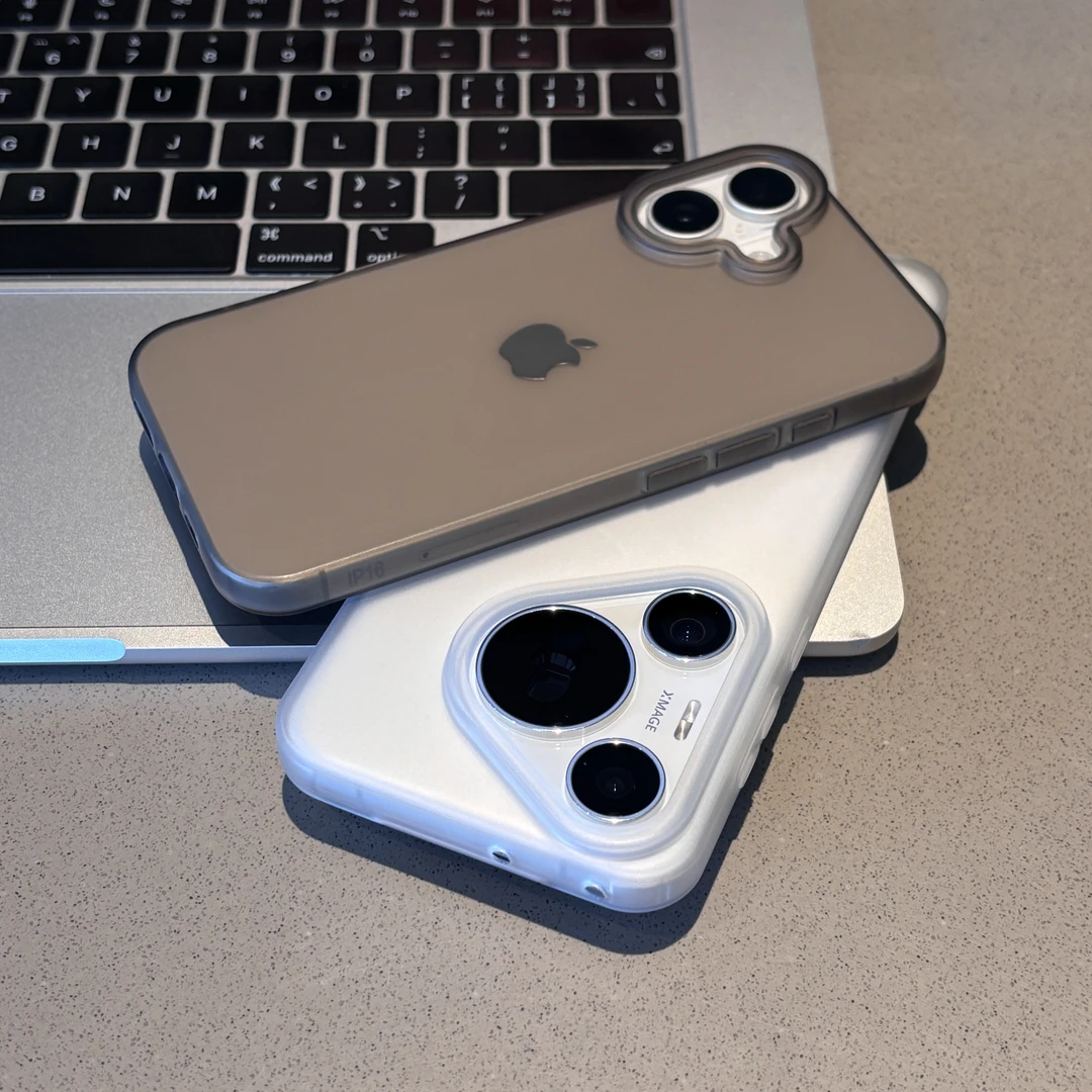 飞虎胜纯色简约磨砂大孔适用iPhone16手机壳华为P70vivoppo小米套