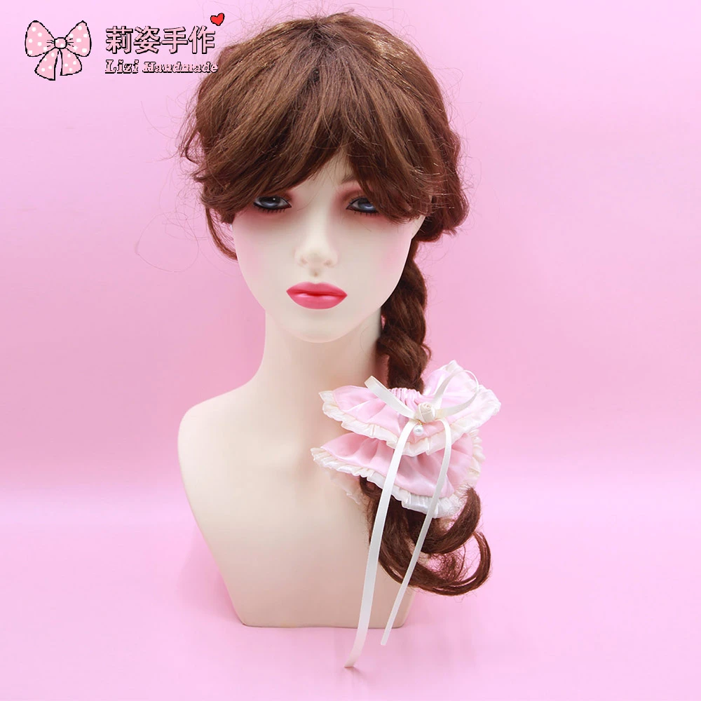 【莉姿手作】玫瑰飘带款大肠发圈女法式扎头发绳气质仙高弹力头饰