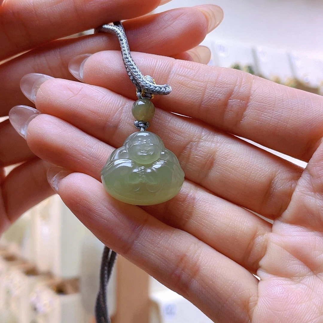 和田玉吊坠(赠链)未镶嵌三**猫