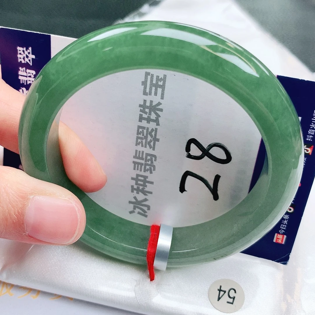 翡翠未镶嵌手镯缅甸天然a货翡翠手镯