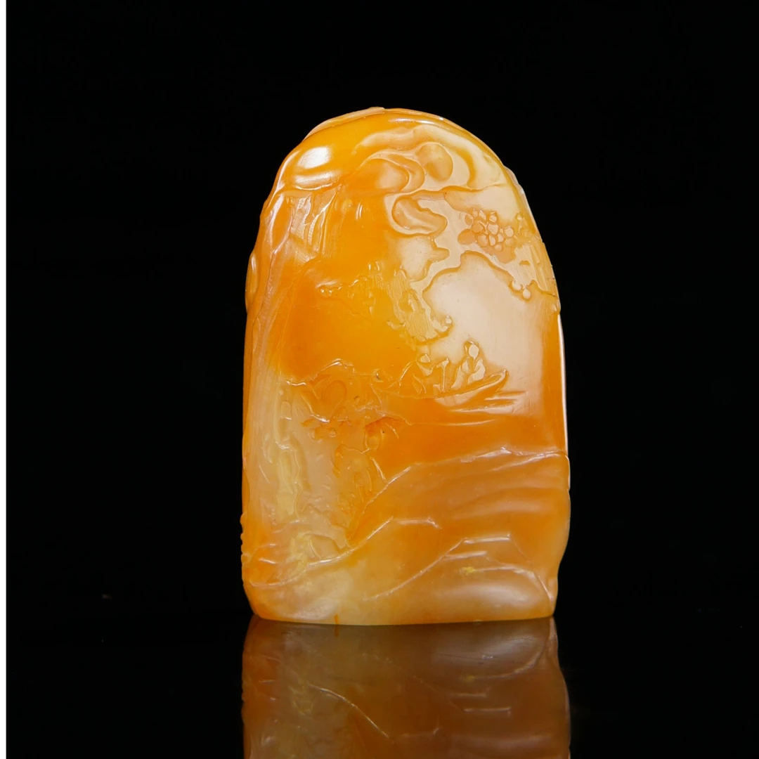 42泛舟田黄印章/5219659T保利厦门拍卖