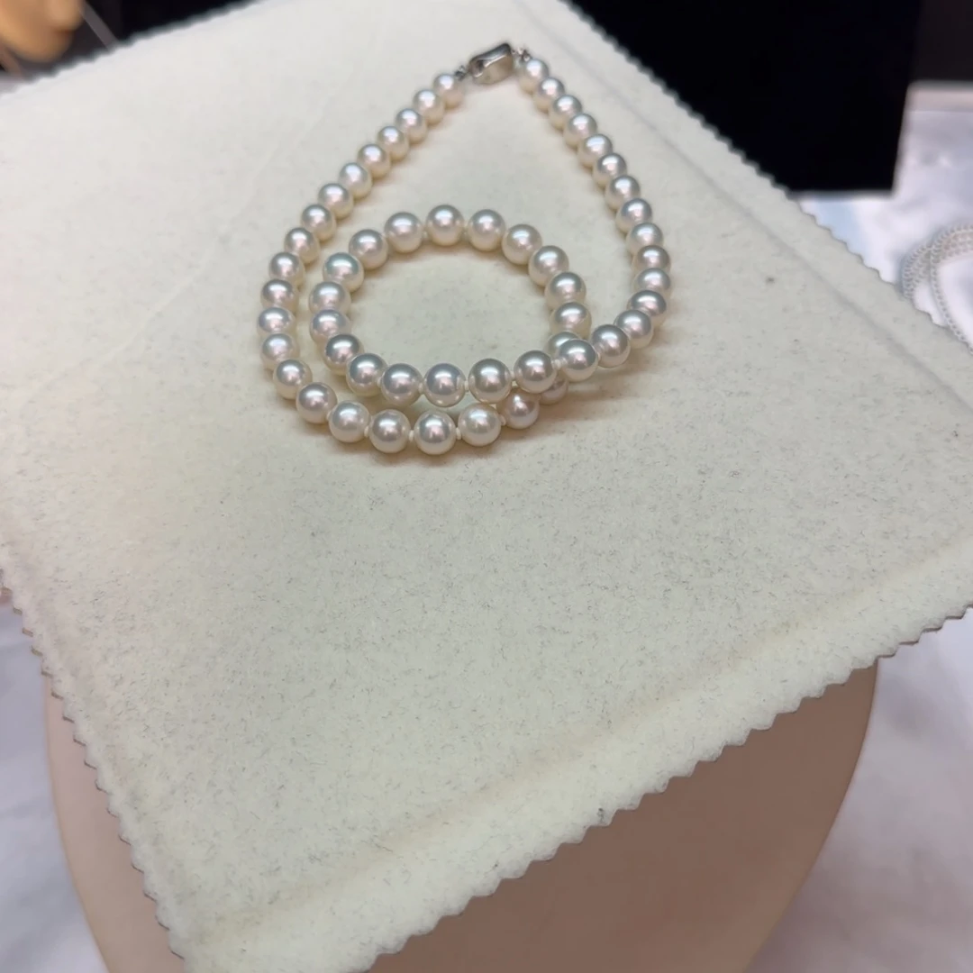 【闪购商品】淡水珍珠项链银S925镶嵌