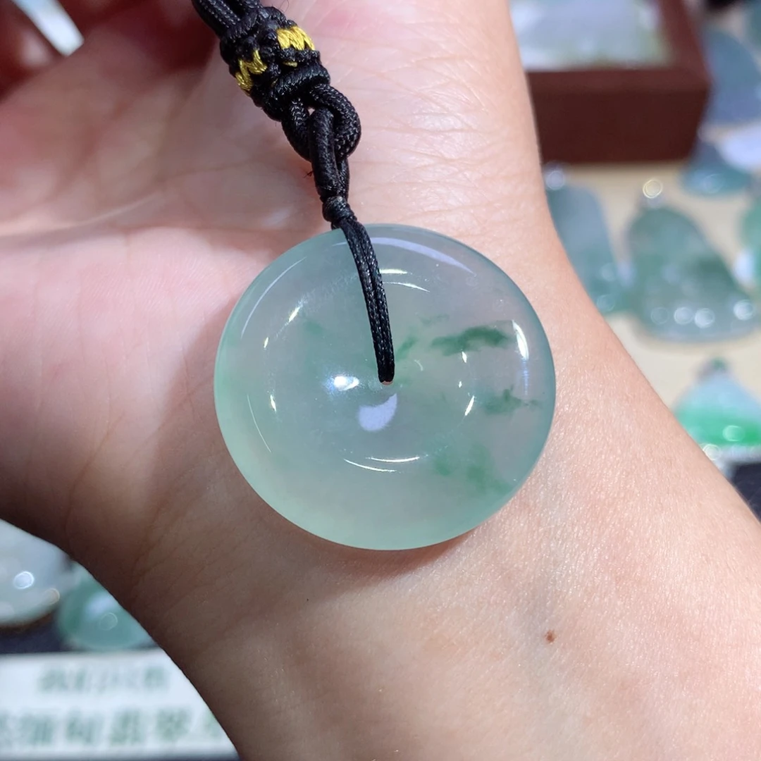 吊坠(不含链)未镶嵌翡翠平安扣