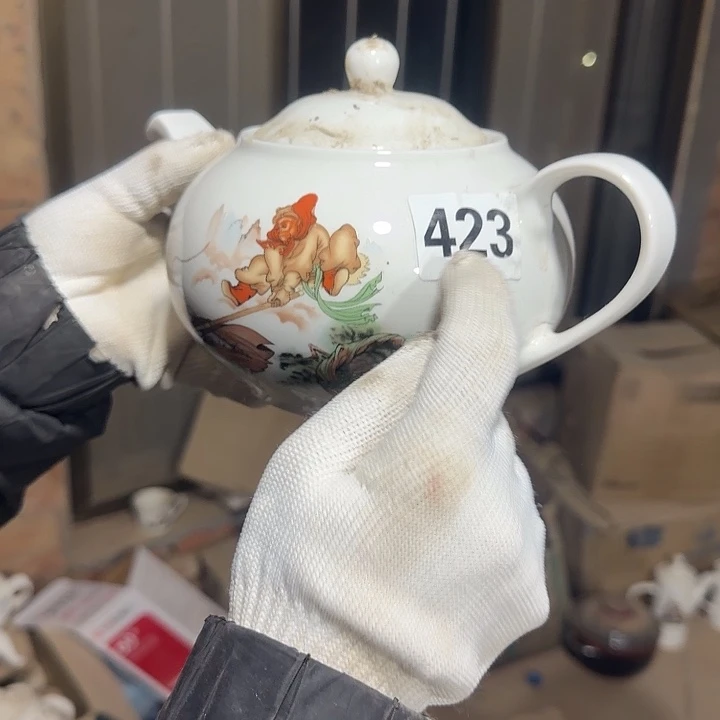 库存瓷片多空茶壶