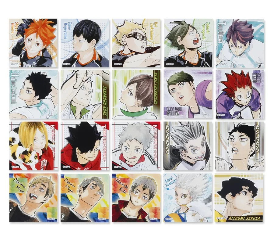 【排球少年】原画展贴纸（1发两张）