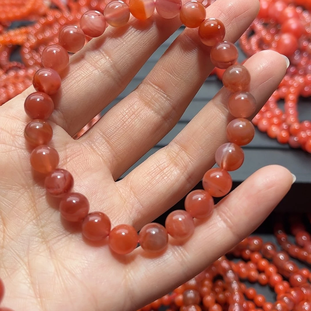 南红玛瑙手链未镶嵌