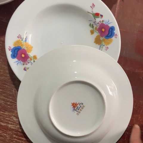 碟景德镇陶瓷8英寸深盘2个