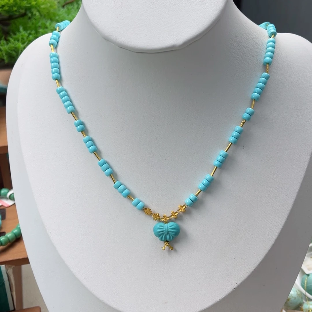 18K金镶嵌绿松石配饰