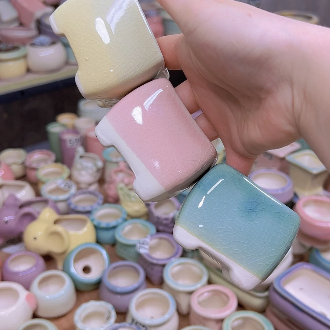 陶瓷花盆当场满12包邮