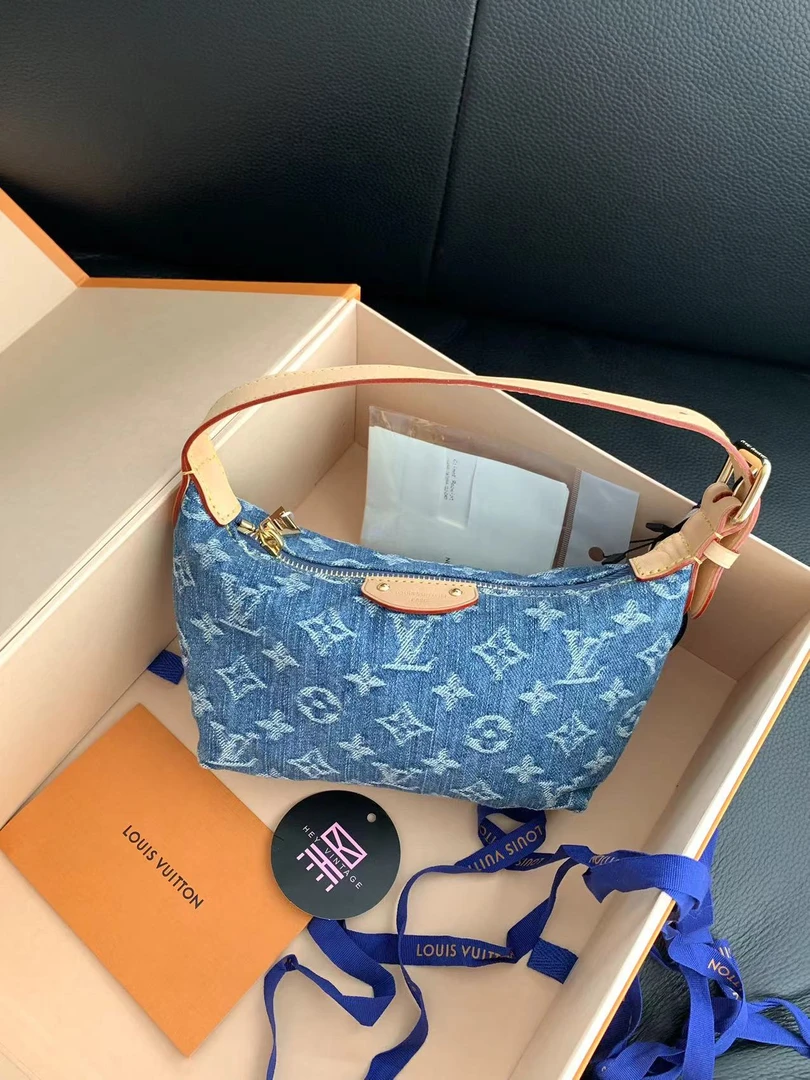99新 LouisVuitton/路易威登 丹宁牛仔饭盒包 17.5cm 13253672