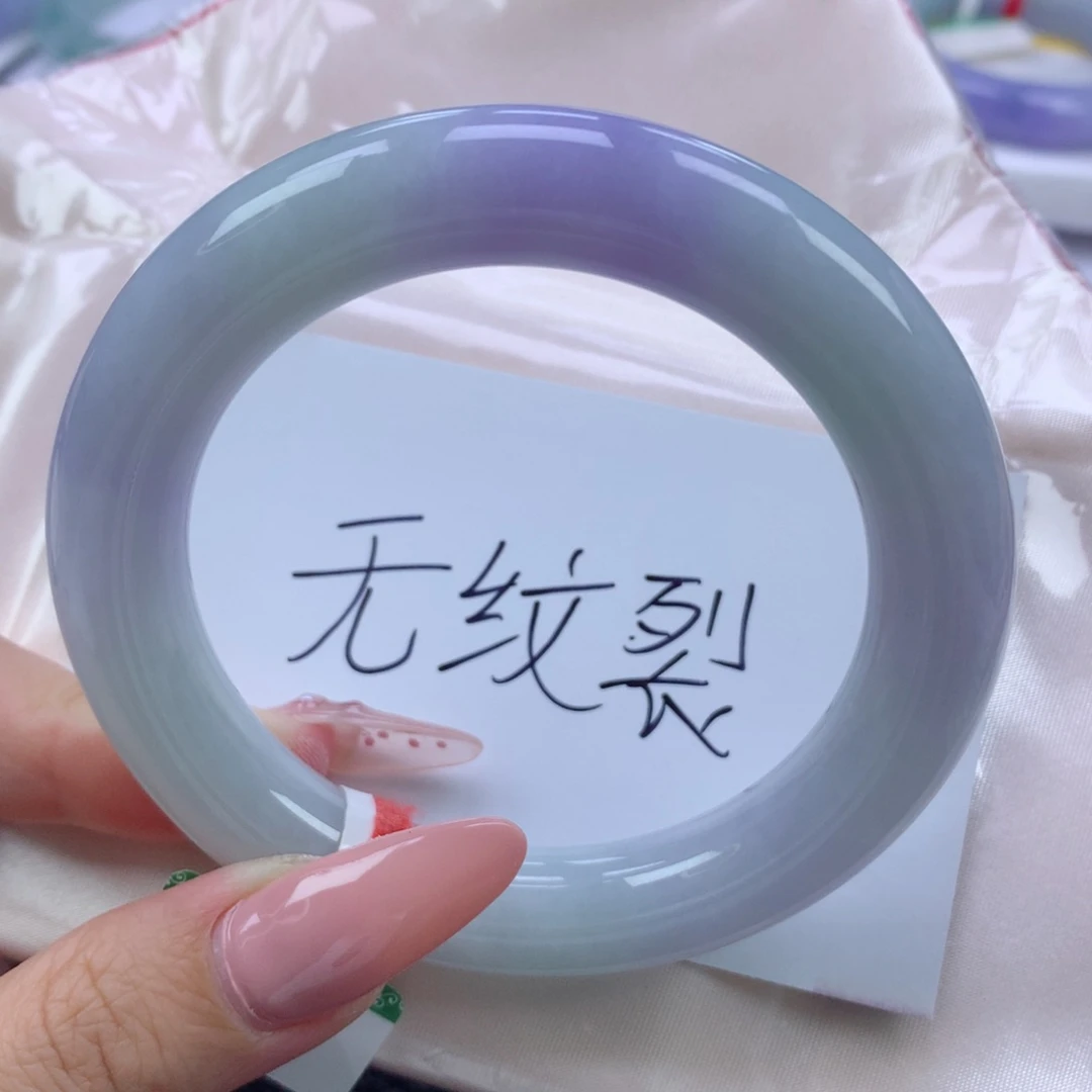 翡翠手镯未镶嵌缅甸天然翡翠A货56.7