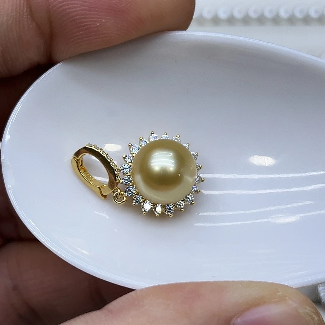 海水珍珠颈饰银S925镶嵌