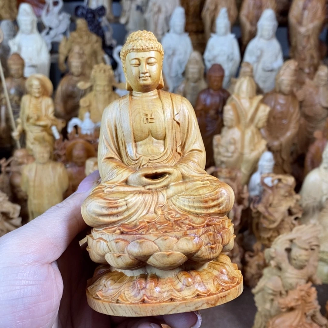 木崖柏12高大日如来微瑕