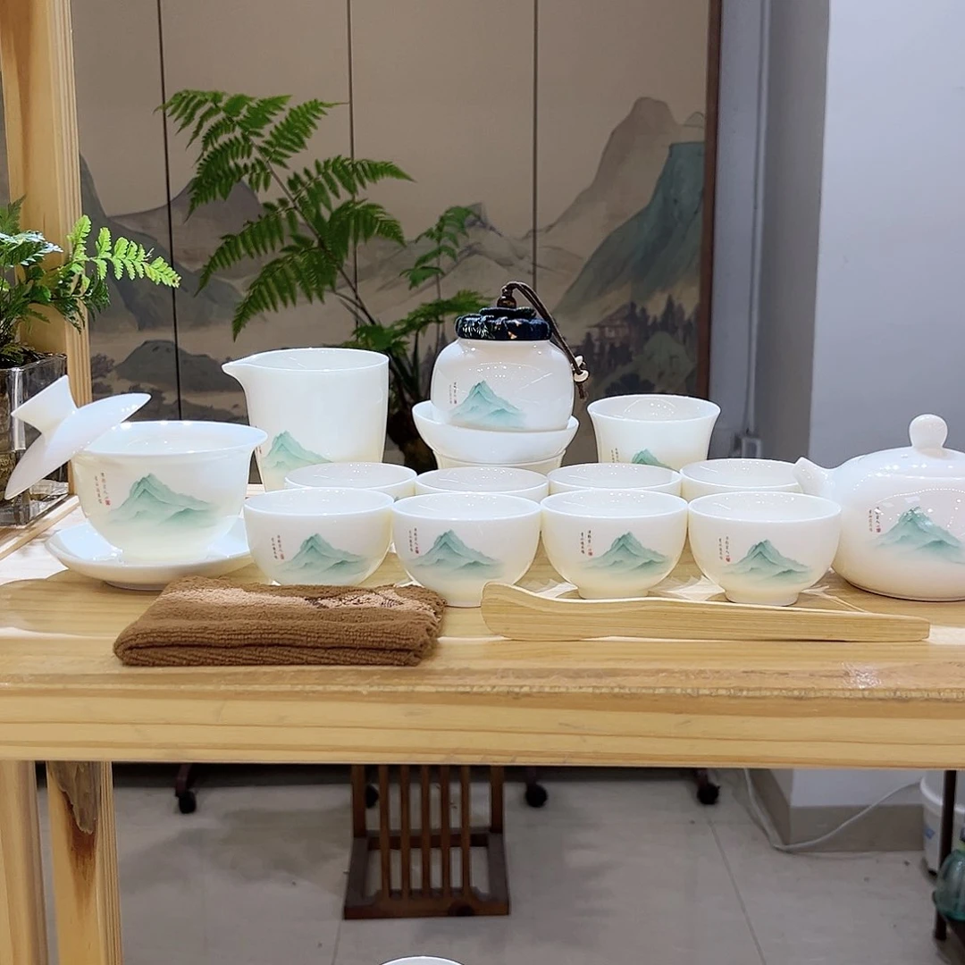 【都彩】羊脂玉瓷又见青山17头
