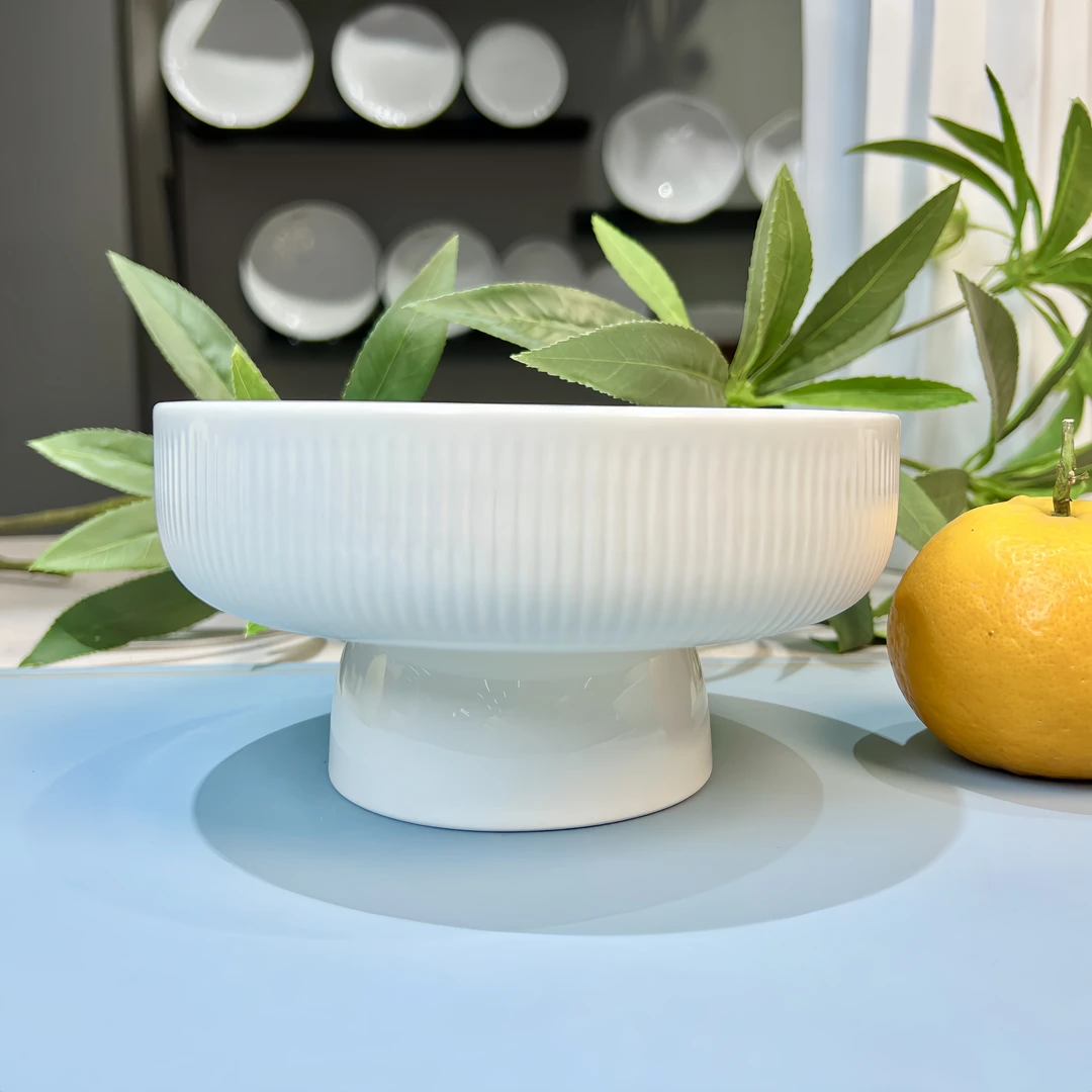 【九陶】6寸拱脚直身碗家用餐具网红酒店饭碗面碗陶瓷创意简约轻奢