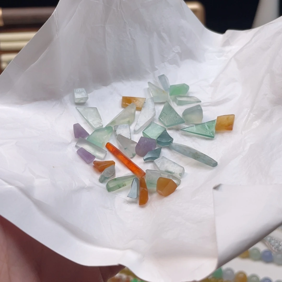 裸石翡翠彩虹糖裸石