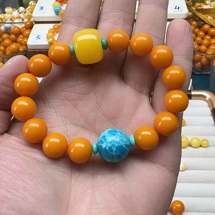 用***2无非金属老蜜色素串搭配一条