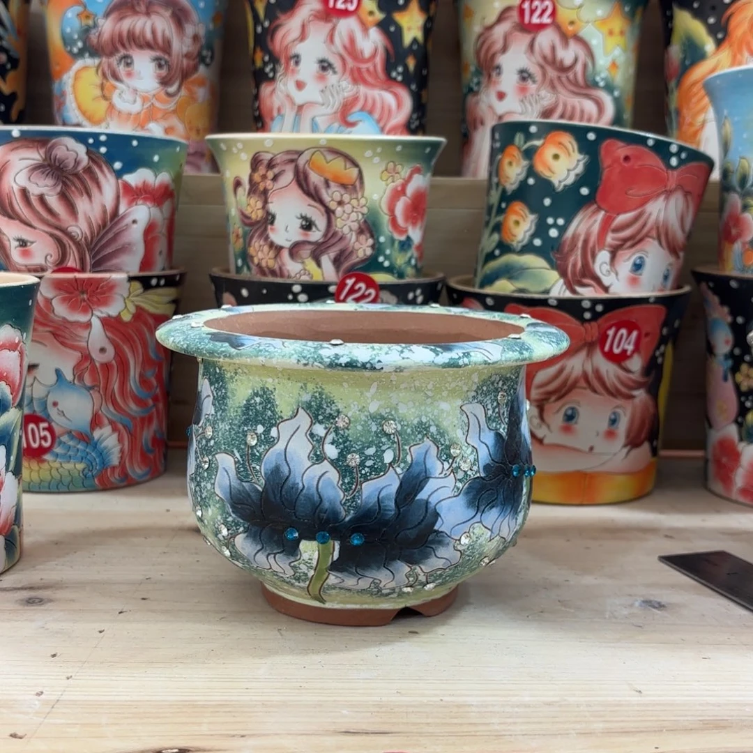 景德镇手绘花盆陶瓷9/7