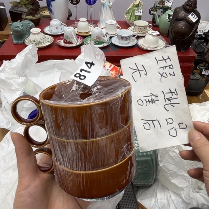 瓷片呀工艺品摆件瓷器摆件正能量