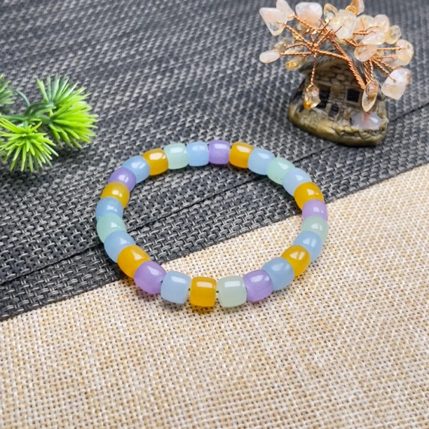 8mm典藏爆款轻奢风春带紫老型珠手链多样性发一件  FC-264号