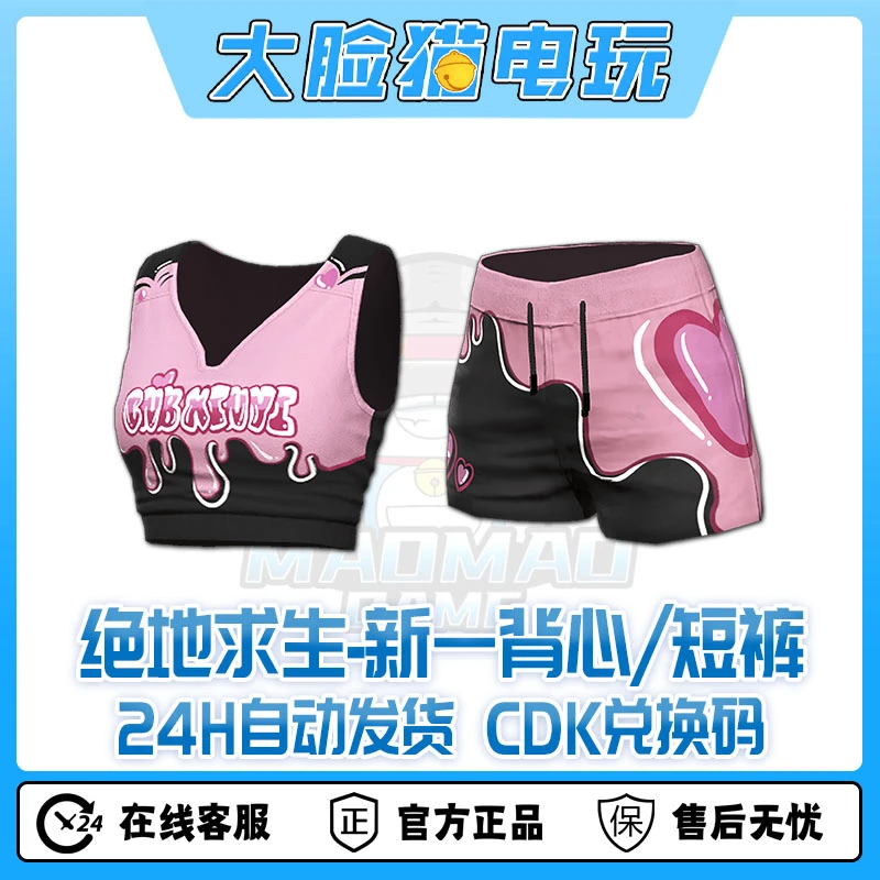 steam绝地求生PUBG皮肤新一背心新一短裤CDK兑换码