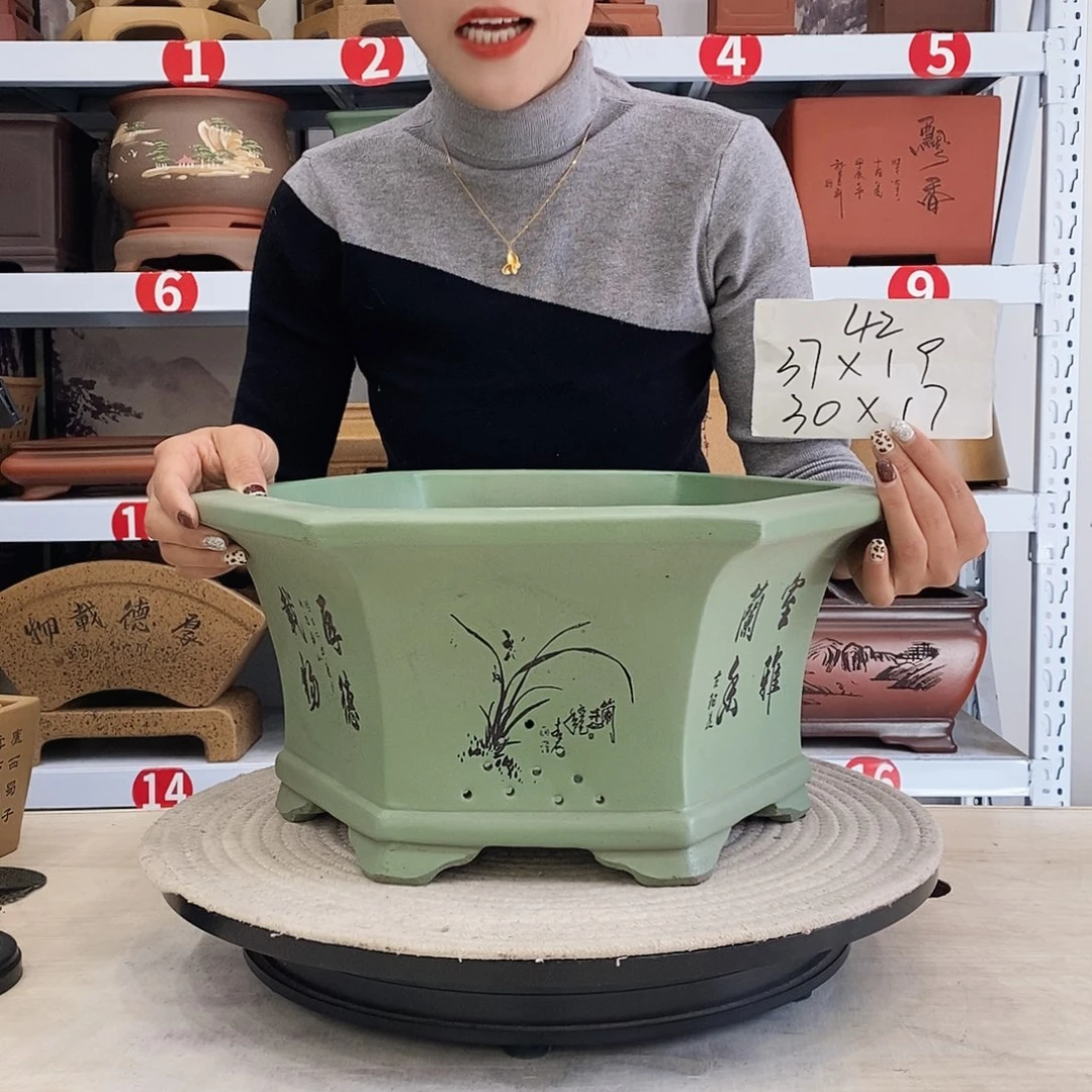 紫砂花盆紫砂花盆