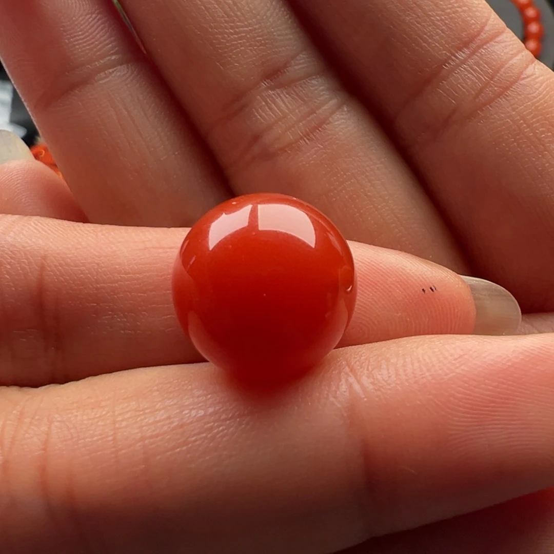 长***9南红玛瑙未镶嵌圆珠14