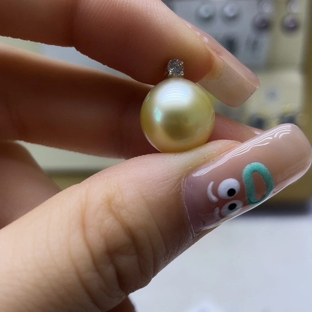 海水珍珠18K金镶嵌颈饰