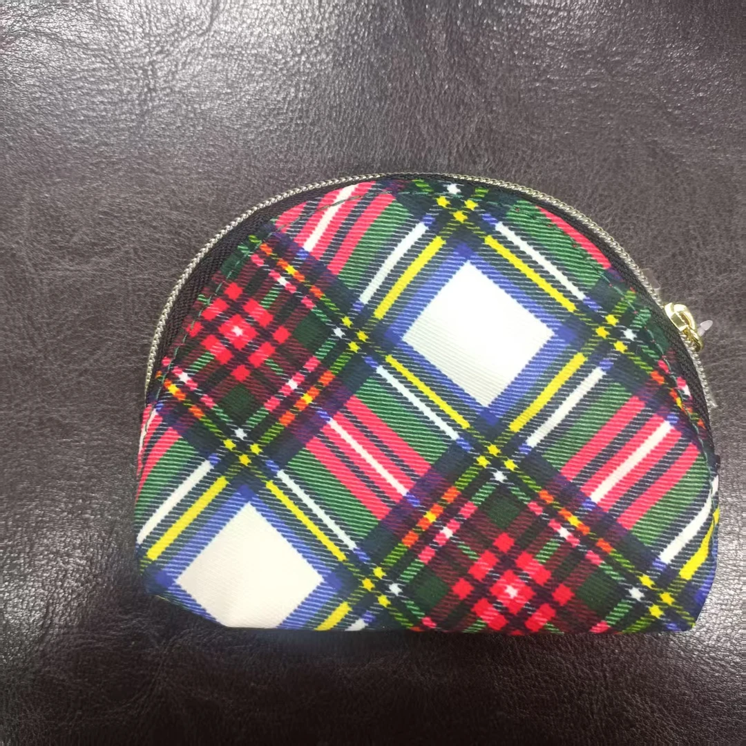 小雅啊~格纹零钱包包