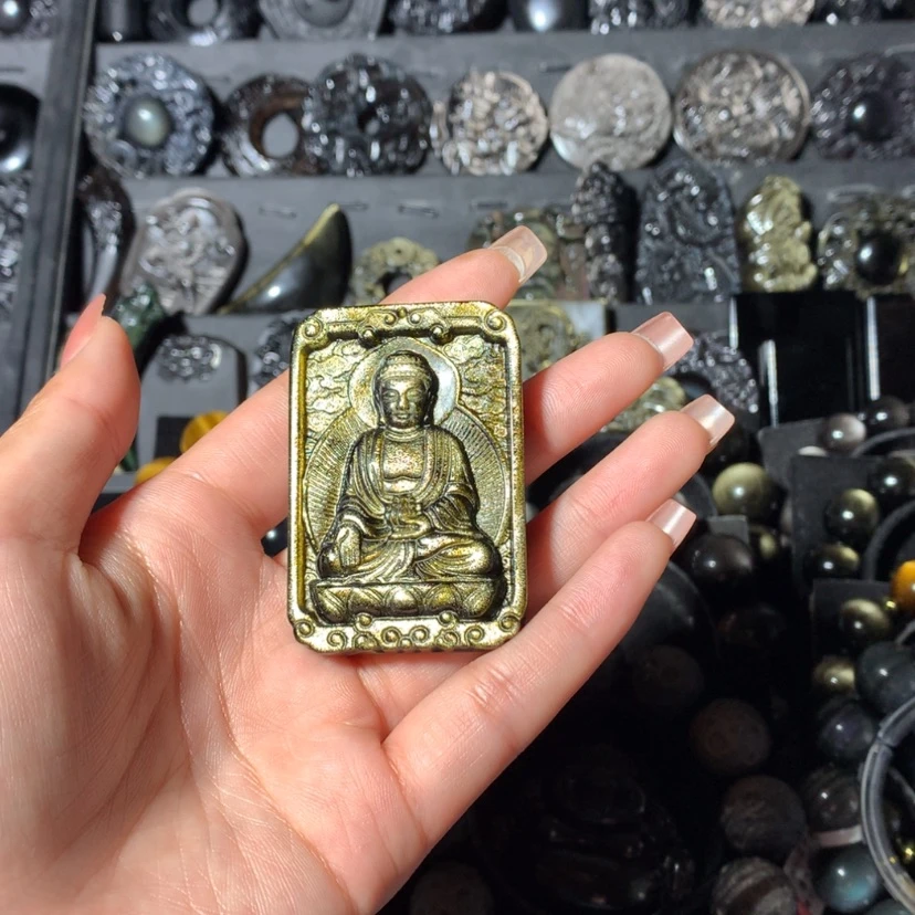 【闪购商品】黑曜岩珠宝奇石未镶嵌难***走