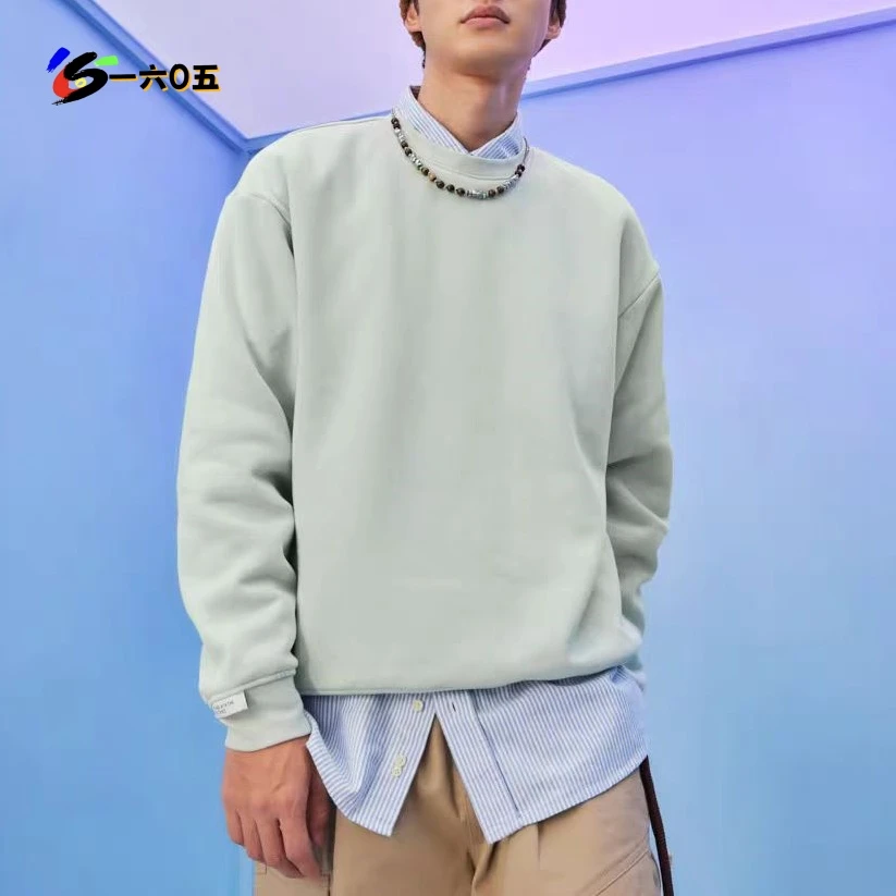 SC24275 情侣款休闲柔软亲肤拉绒加厚保暖宽松运动圆领套头卫衣