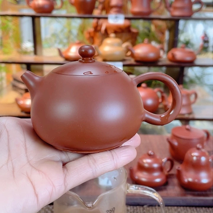 紫砂茶壶小*斌潮州手工手拉壶