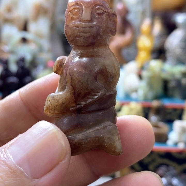 和田玉（糖玉）22K金镶嵌手链