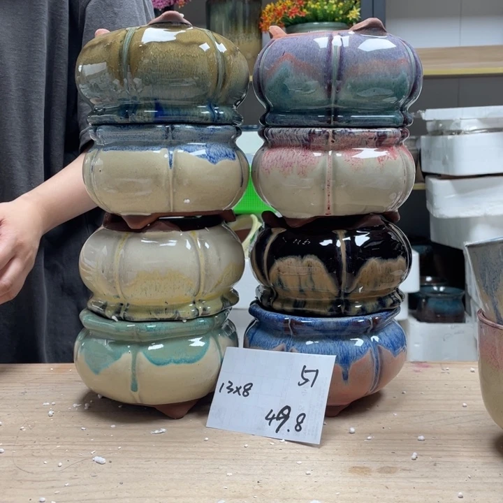紫砂花盆多肉花盆微瑕51