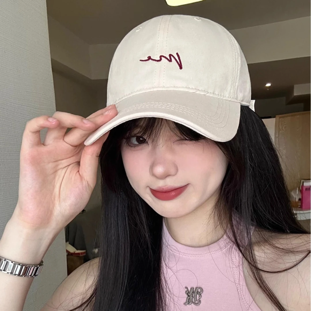 大头围鸭舌帽男韩版刺绣大檐棒球帽户外防晒帽时尚百搭显脸小帽子