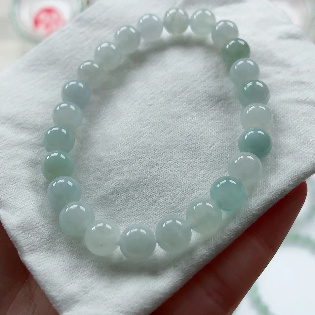 翡翠未镶嵌手链卡7.6（货尾）