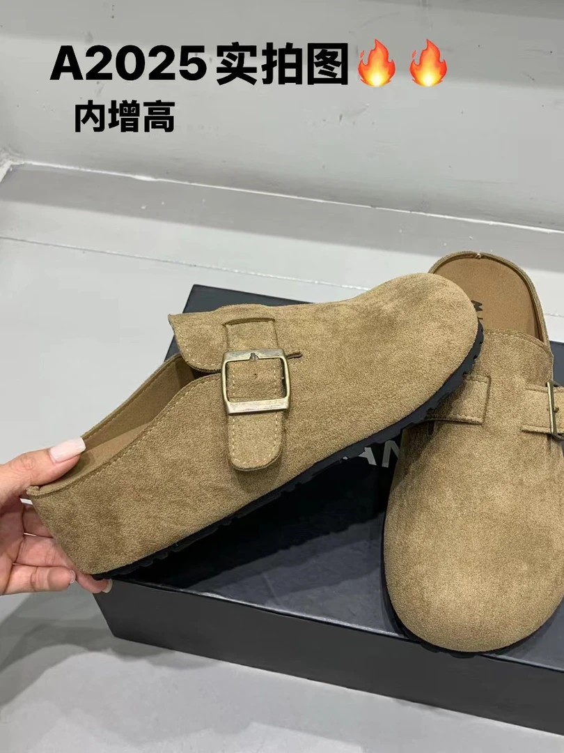 2025新款拖鞋厚底内增高包头半拖女款春季舒适小香风