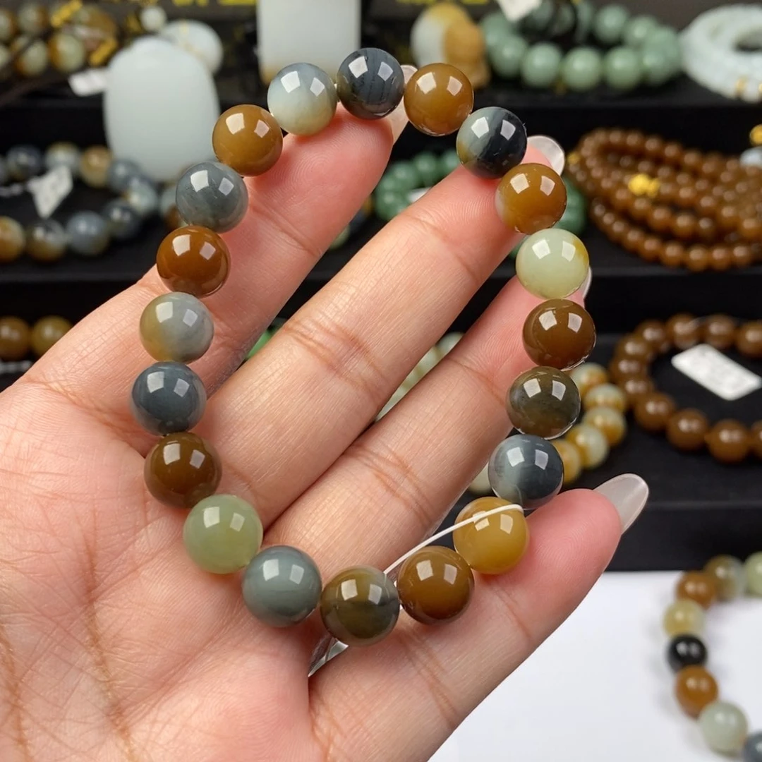 和田玉手串未镶嵌莫*